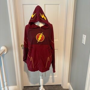 DC Marvel World Superhero the Flash zip up hoodie.